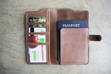 Load image into Gallery viewer, The Passport Wallet - Leather Travel Organizer