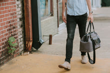 Load image into Gallery viewer, The Jude - Canvas + Full Grain Leather Duffel 2.0