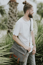 Load image into Gallery viewer, The Kate 2.0 - Canvas + Full Grain Leather Messenger