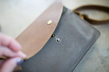 Load image into Gallery viewer, The Wearable Wallet - Canvas + Leather Crossbody and Belt Bag