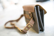 Load image into Gallery viewer, The Wearable Wallet - Canvas + Leather Crossbody and Belt Bag