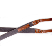 Load image into Gallery viewer, Canvas + Leather Messenger Camera Strap