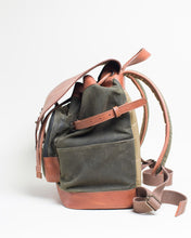 Load image into Gallery viewer, The Pilot 2.0 - Canvas + Full Grain Leather Backpack