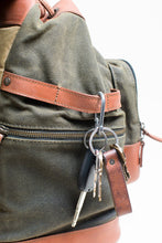 Load image into Gallery viewer, The Pilot 2.0 - Canvas + Full Grain Leather Backpack