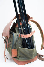 Load image into Gallery viewer, The Pilot 2.0 - Canvas + Full Grain Leather Backpack