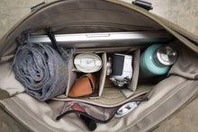 Load image into Gallery viewer, The Anna - Full Grain Leather + Canvas Laptop Tote