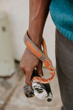 Load image into Gallery viewer, Canvas + Leather Camera Wrist Strap