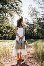 Load image into Gallery viewer, The Pioneer - Canvas + Leather Messenger