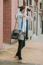 Load image into Gallery viewer, The Jude - Canvas + Full Grain Leather Duffel 2.0
