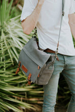 Load image into Gallery viewer, The Kate 2.0 - Canvas + Full Grain Leather Messenger
