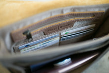 Load image into Gallery viewer, The Wearable Wallet - Canvas + Leather Crossbody and Belt Bag
