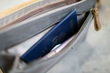 Load image into Gallery viewer, The Wearable Wallet - Canvas + Leather Crossbody and Belt Bag
