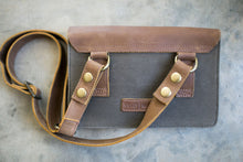 Load image into Gallery viewer, The Wearable Wallet - Canvas + Leather Crossbody and Belt Bag
