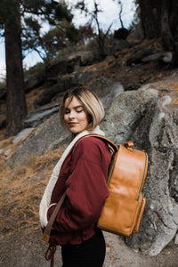 The Tourist - Full Grain Leather Backpack