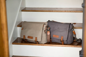 The Kate 2.0 - Canvas + Full Grain Leather Messenger