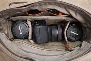The Kate 2.0 - Canvas + Full Grain Leather Messenger