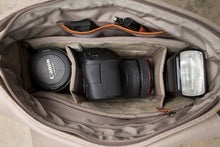 Load image into Gallery viewer, The Kate 2.0 - Canvas + Full Grain Leather Messenger
