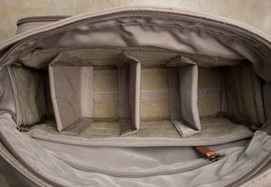 The Kate 2.0 - Canvas + Full Grain Leather Messenger