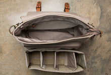 Load image into Gallery viewer, The Kate 2.0 - Canvas + Full Grain Leather Messenger
