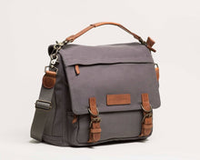 Load image into Gallery viewer, The Kate 2.0 - Canvas + Full Grain Leather Messenger
