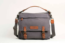 Load image into Gallery viewer, The Kate 2.0 - Canvas + Full Grain Leather Messenger
