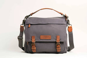 The Kate 2.0 - Canvas + Full Grain Leather Messenger