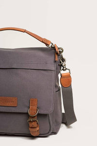 The Kate 2.0 - Canvas + Full Grain Leather Messenger
