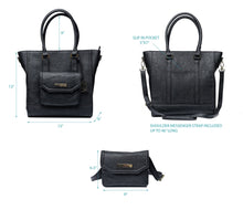 Load image into Gallery viewer, The Monroe - Vegan Tote + 3 bags in 1
