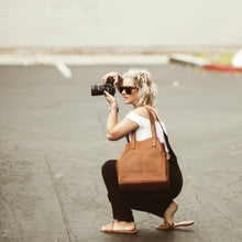 Load image into Gallery viewer, The Daniela - Full Grain Leather Simple Tote
