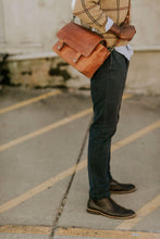 Load image into Gallery viewer, The Scout - Full Grain Leather Messenger

