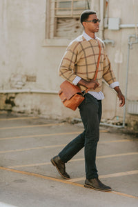The Scout - Full Grain Leather Messenger
