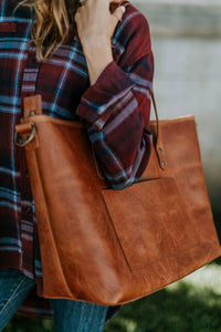 The Weekender - Full Grain Leather Oversized Tote