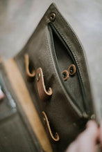 Load image into Gallery viewer, The Gadget Clutch - Canvas + Leather Tech Carry all
