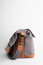 Load image into Gallery viewer, The Collins 2.0 - Canvas + Leather Convertible Tote

