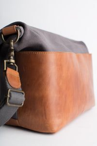 The Collins 2.0 - Canvas + Leather Convertible Tote