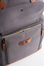 Load image into Gallery viewer, The Collins 2.0 - Canvas + Leather Convertible Tote

