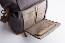 Load image into Gallery viewer, The Collins 2.0 - Canvas + Leather Convertible Tote

