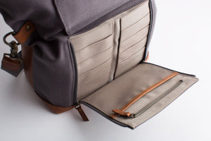 The Collins 2.0 - Canvas + Leather Convertible Tote