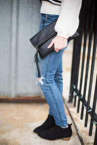The Clutch Carry-all - Full Grain Leather 3 in 1 bag