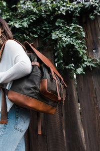 The Pilot 2.0 - Canvas + Full Grain Leather Backpack