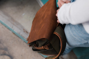 The Pilot 2.0 - Canvas + Full Grain Leather Backpack