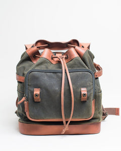 The Pilot 2.0 - Canvas + Full Grain Leather Backpack