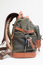 Load image into Gallery viewer, The Pilot 2.0 - Canvas + Full Grain Leather Backpack
