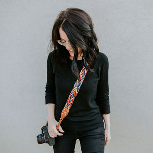Multi-Colored Messenger Camera Strap