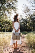 Load image into Gallery viewer, The Pioneer - Canvas + Leather Messenger
