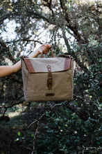Load image into Gallery viewer, The Pioneer - Canvas + Leather Messenger
