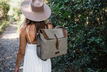 Load image into Gallery viewer, The Pioneer - Canvas + Leather Messenger
