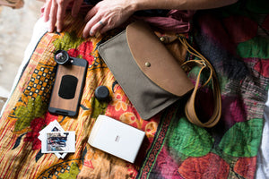 The Wearable Wallet - Canvas + Leather Crossbody and Belt Bag