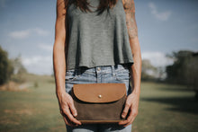 Load image into Gallery viewer, The Gadget Clutch - Canvas + Leather Tech Carry all
